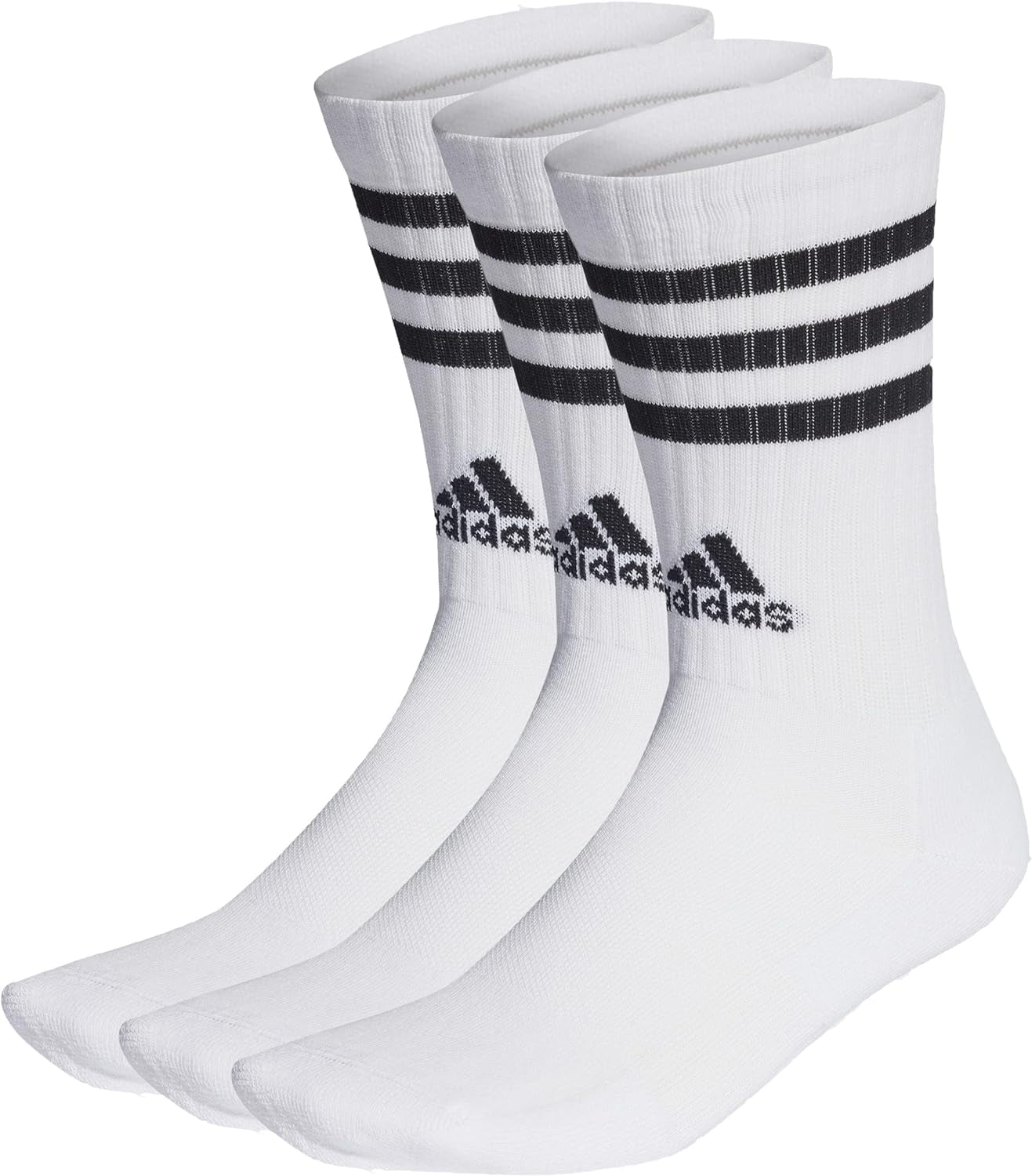 Adidas Unisex 3-Stripes Cushioned Crew Socks 3 Pairs Crew Socken (3Er Pack)