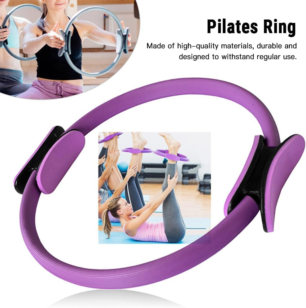 COMETX Yoga-Sets Für Frauen Zu Hause Pilates Ausrüstung Pilates Magic Ring Beute Bänder Zum Trainieren Der Gesäßmuskulatur Yoga Ball 25 Cm Form 8 Widerstandsband Yoga-Bänder Zum Dehnen