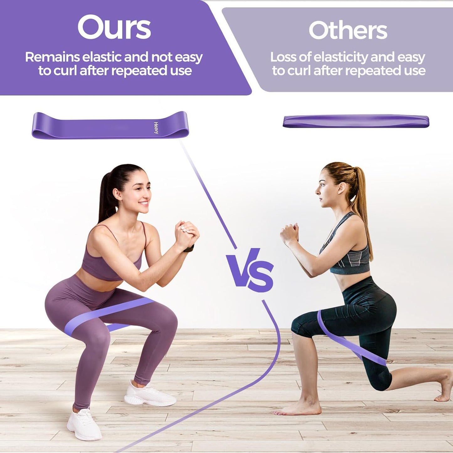 Fokky Fitnessbänder [5Er Set], 100% Naturlatex Resistance Bands Widerstandsbänder Mit Übungsanleitung Auf Deutsch & Tragebeutel, Gymnastikband Fitnessband Für Muskelaufbau Pilates Yoga