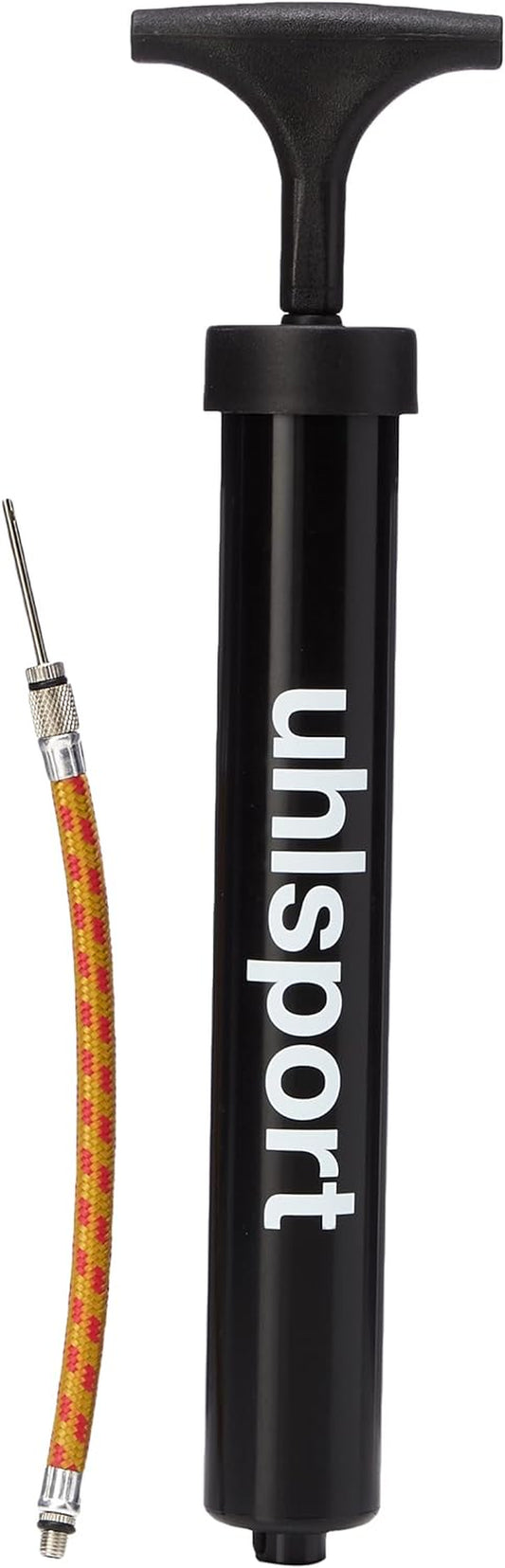 Uhlsport Ballpumpe Klein (6"), Für Fußball, Volleyball & Co., Kompakte Luftpumpe Mit Flexibler Verlängerung, Ideale Pumpe Für Unterwegs, 100118701, Schwarz