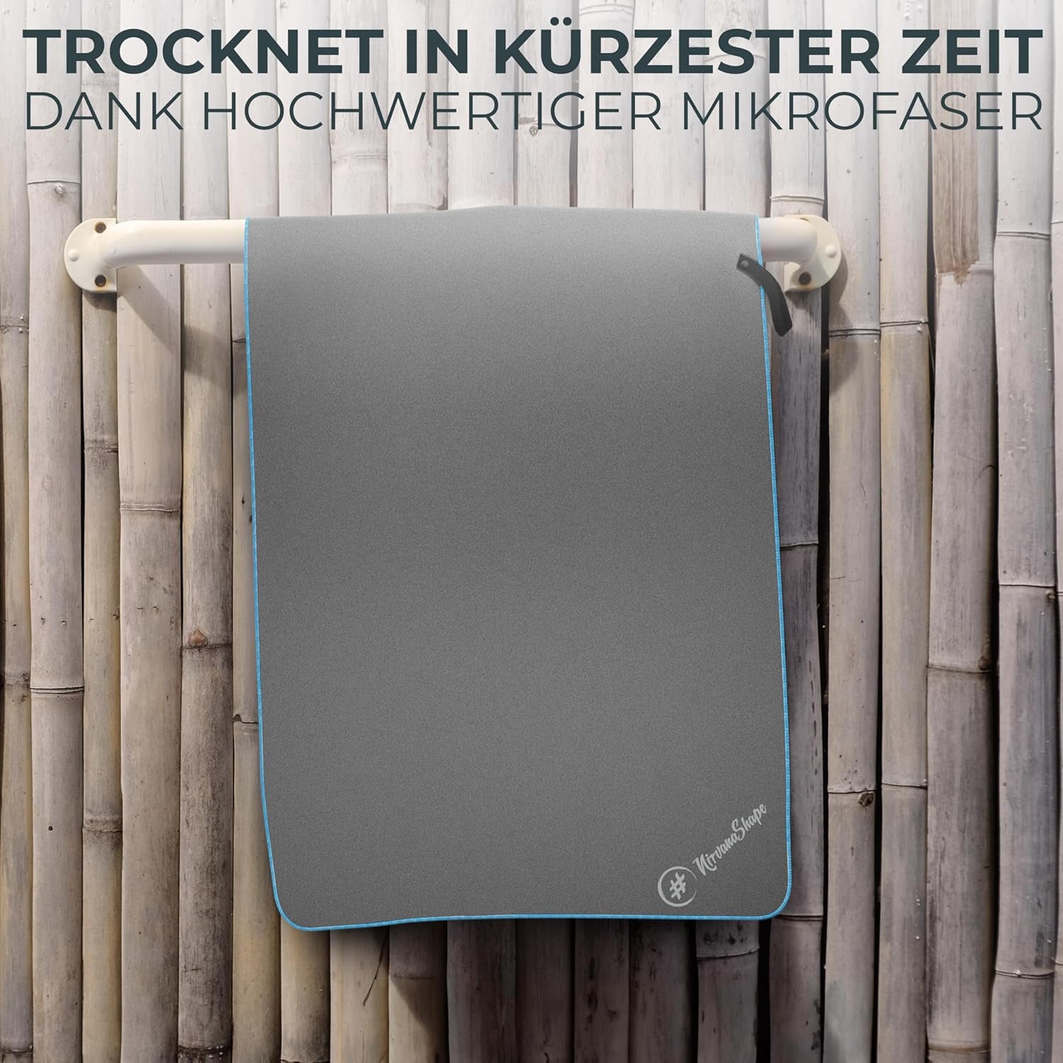 Nirvanashape Mikrofaser Handtuch - Reisehandtuch, Badetuch Für Urlauber in Vielen Farben - Kompakte, Schnelltrocknende Microfaser Handtücher Als Strandtuch, Sporthandtuch - Für Reisen, Camping, Sport