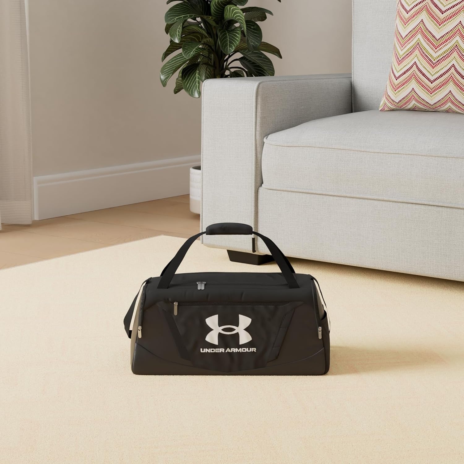 Under Armour Herren Undeniable Mittelgroße Reisetasche, 58 L, Pitch Gray Medium Heather/Black